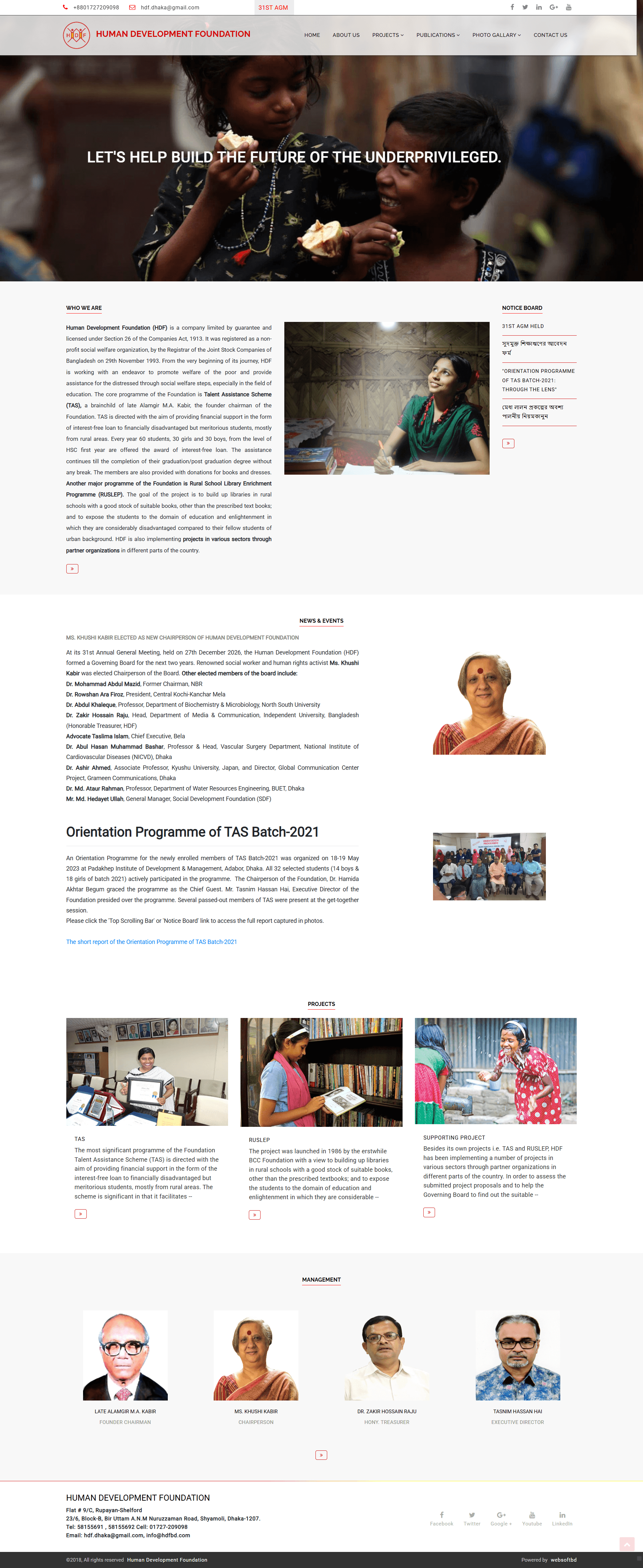 HDF Website, HRMS & Payroll System