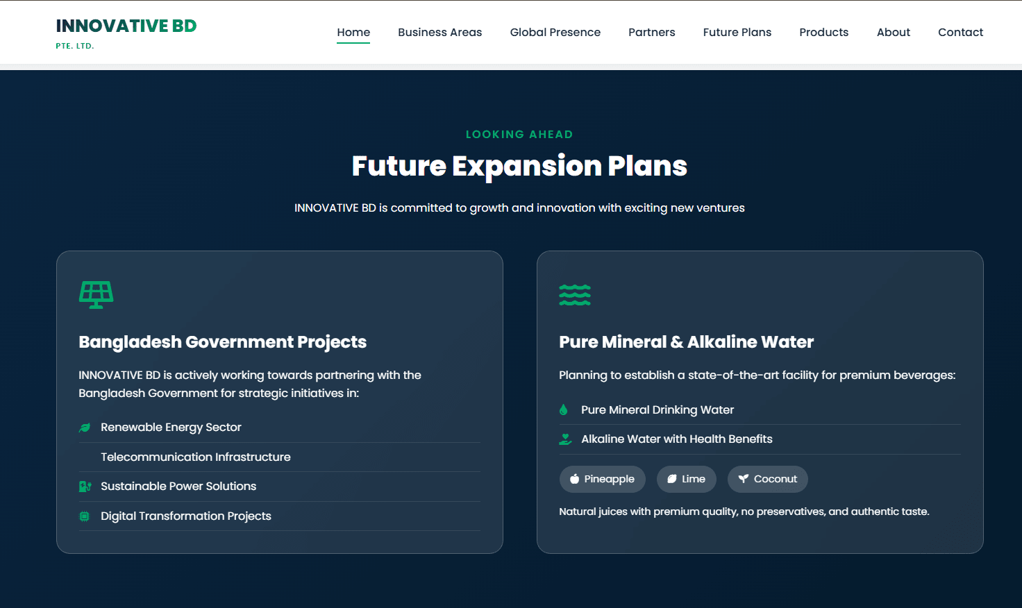Innovative BD — ICT & Global Trading Website screenshot 3