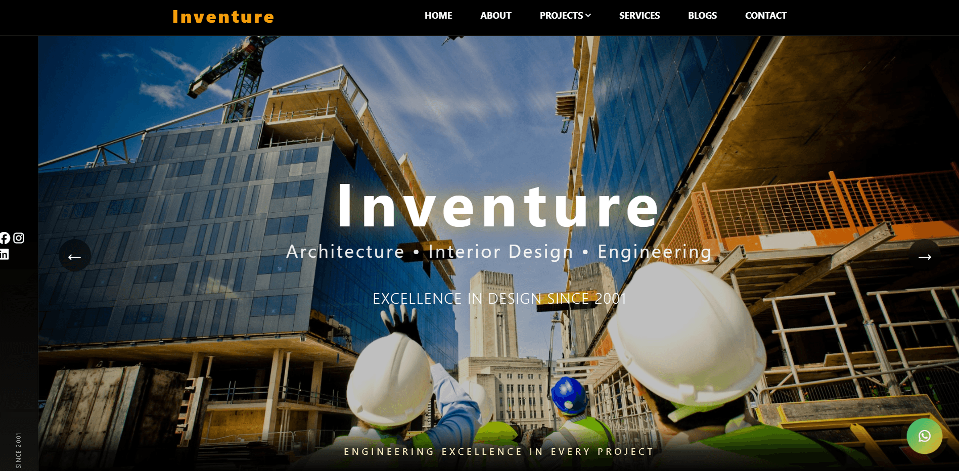 Inventure Builders — Architecture Firm Website